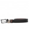 Cintura donna 19m nero + pitone bordeaux (bicolore)
