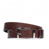 Cintura donna 19m nero + pitone bordeaux (bicolore)
