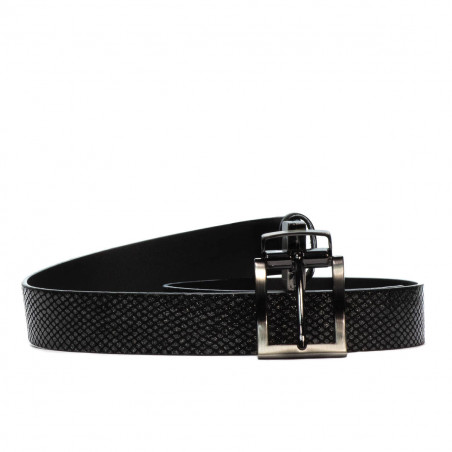 Cintura donna 18m nero+pitone nero