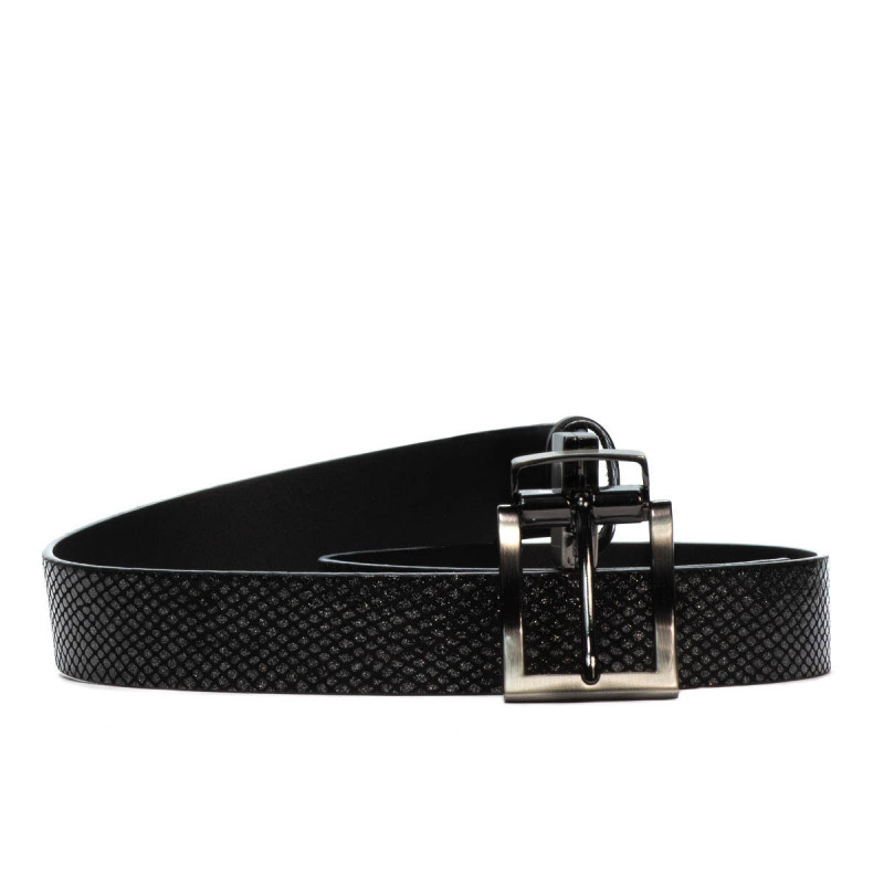 Cintura donna 18m nero+pitone nero