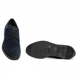 Scarpe casual/eleganti uomo 918 indaco velluto