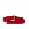 Cintura donna 01m rosso velluto