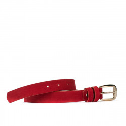 Cintura donna 01m rosso velluto