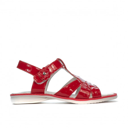 Sandali bambini piccoli 18c vernice rossa