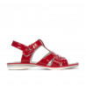 Sandali bambini piccoli 18c vernice rossa