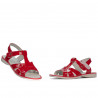 Sandali bambini piccoli 18c vernice rossa