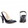 Sandali donna 1236 vernice indaco
