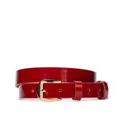 Cintura donna 01m vernice rossa