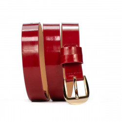 Cintura donna 01m vernice rossa