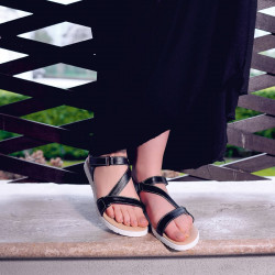 Sandali donna 5039 nero lifestyle
