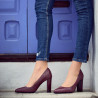 Scarpe eleganti donna 1261 pitone bordeaux