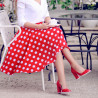 Scarpe eleganti/casual donna 1254 vernice rossa lifestyle