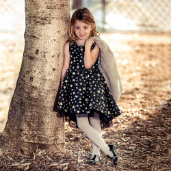 Scarpe per bambini piccoli 62c vernice nera+beige lifestyle