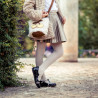 Scarpe per bambini piccoli 62c vernice nera+beige lifestyle