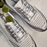 Scarpe sportive donna 6024 argento+bianco