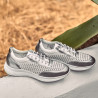 Scarpe sportive donna 6024 argento+bianco