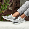 Scarpe sportive donna 6024 argento+bianco