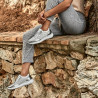 Scarpe sportive donna 6024 argento+bianco