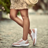 Scarpe sportive da donna 6024 cipria+bianco