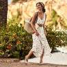 Sandali donna 5070 marrone+argento