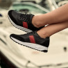 Scarpe sportive donna 6030 nero+rosso