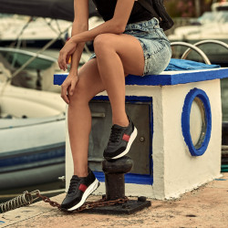 Scarpe sportive donna 6030 nero+rosso