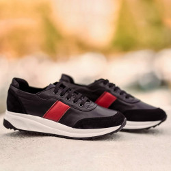 Scarpe sportive donna 6030 nero+rosso