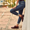 Scarpe casual donna 6020 vernice bordeaux