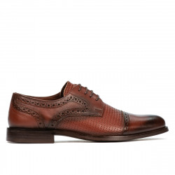 Scarpe eleganti uomo 880 in cognac combinato
