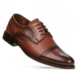 Scarpe eleganti uomo 880 in cognac combinato