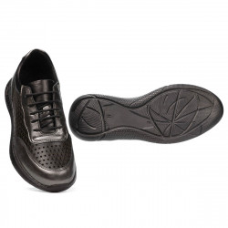 Scarpe sportive donna 6024 argento+nero