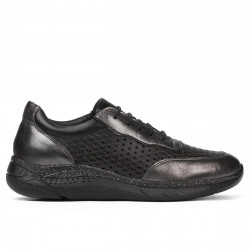 Scarpe sportive donna 6024 argento+nero