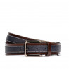 Cintura uomo 18b marrone+biz indaco