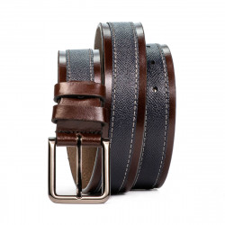 Cintura uomo 18b marrone+biz indaco