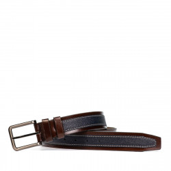 Cintura uomo 18b marrone+biz indaco