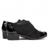 Scarpe casual donna 652 vernice nera combinata