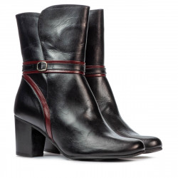 Stivaletti donna 1156 nero combinato