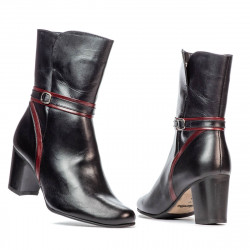 Stivaletti donna 1156 nero combinato