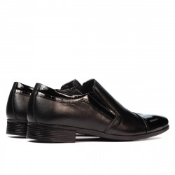 Scarpe eleganti uomo 740 vernice nera combinata