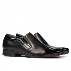 Scarpe eleganti uomo 740 vernice nera combinata