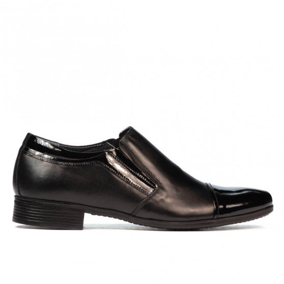 Scarpe eleganti uomo 740 vernice nera combinata