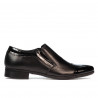 Scarpe eleganti uomo 740 vernice nera combinata
