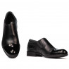 Scarpe eleganti da uomo 765 vernice nera combinata