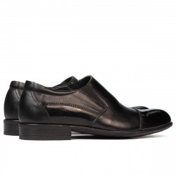 Scarpe eleganti da uomo 765 vernice nera combinata