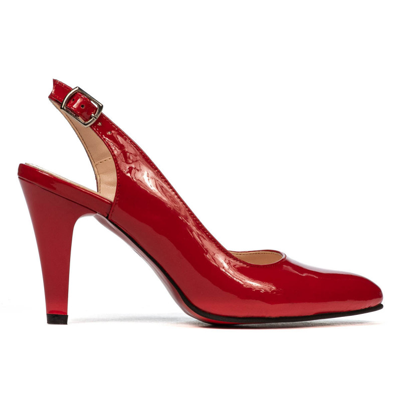 Sandali donna 1236 vernice rossa