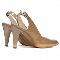 Sandali donna 1236 vernice beige