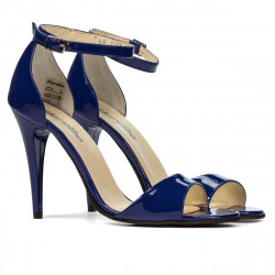 Sandali donna 1238 vernice blu