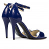 Sandali donna 1238 vernice blu