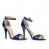 Sandali donna 1238 vernice blu