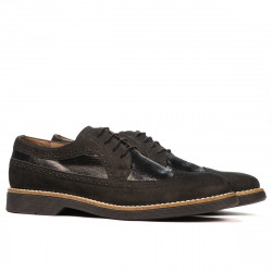 Scarpe casual uomo 829 bufalo nero combinato